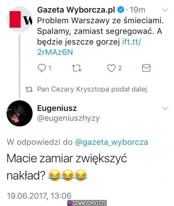 Zniszczył wyborczą