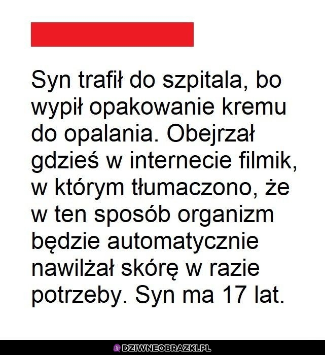 Ciekawe po kim taki bystrzak