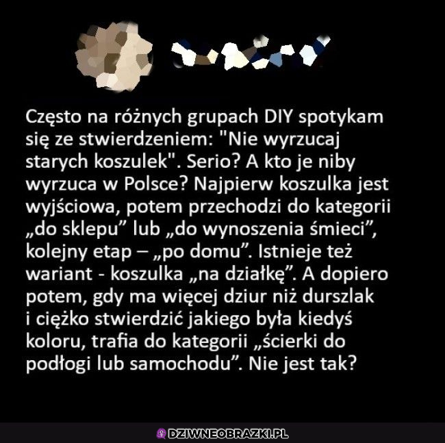 Cykl życia koszulki