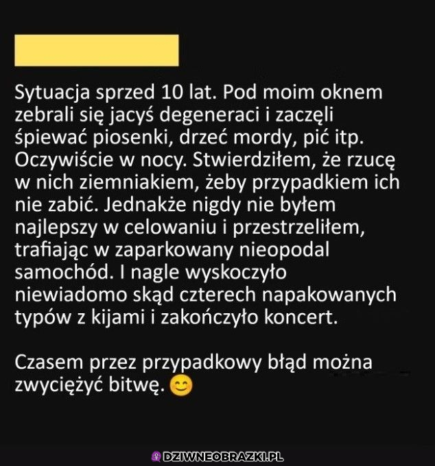 przypadkowy błąd