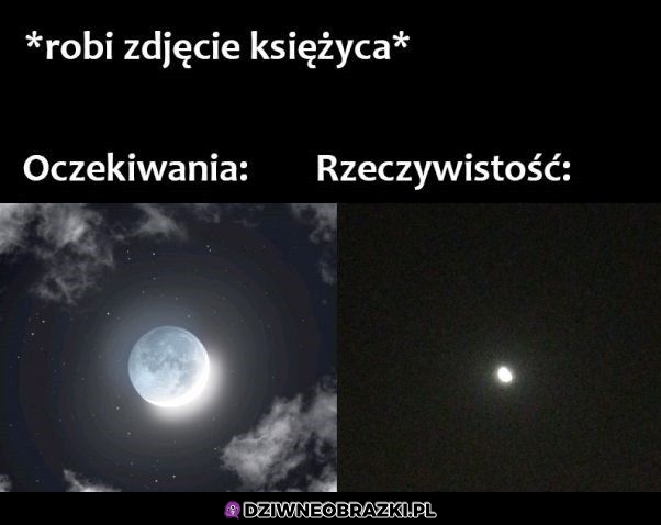 Zdjęcia księżyca
