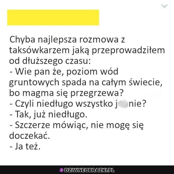 pogawędka z taxówkarzem