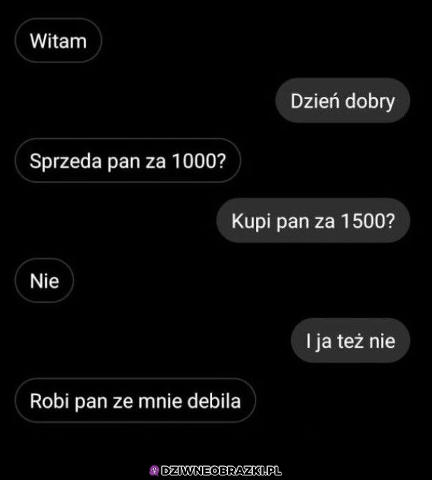 Pan zaczął