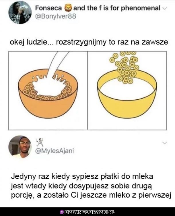 Mleko i płatki