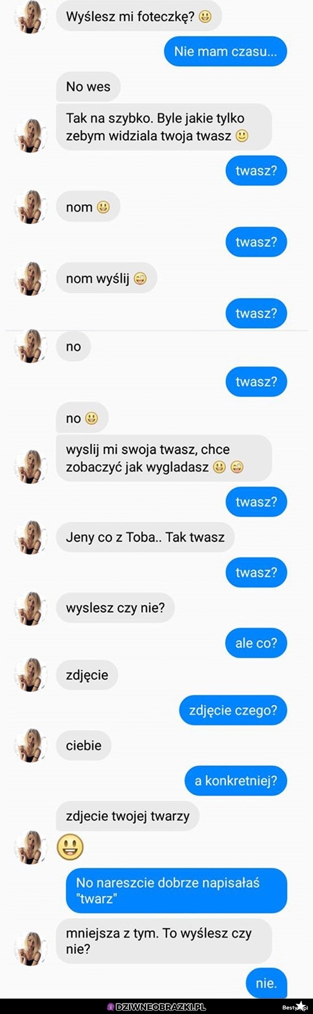 Kiedy droczysz się  z pustakiem