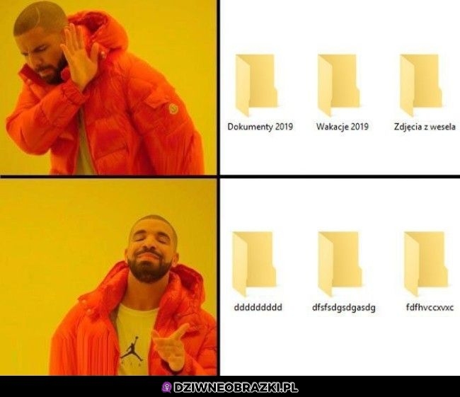 Nazywanie folderów