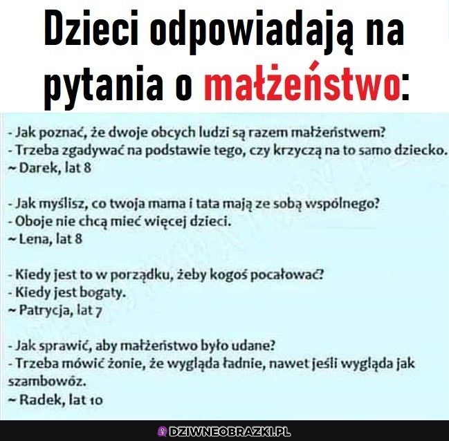Jak to z tym małżeństwem jest