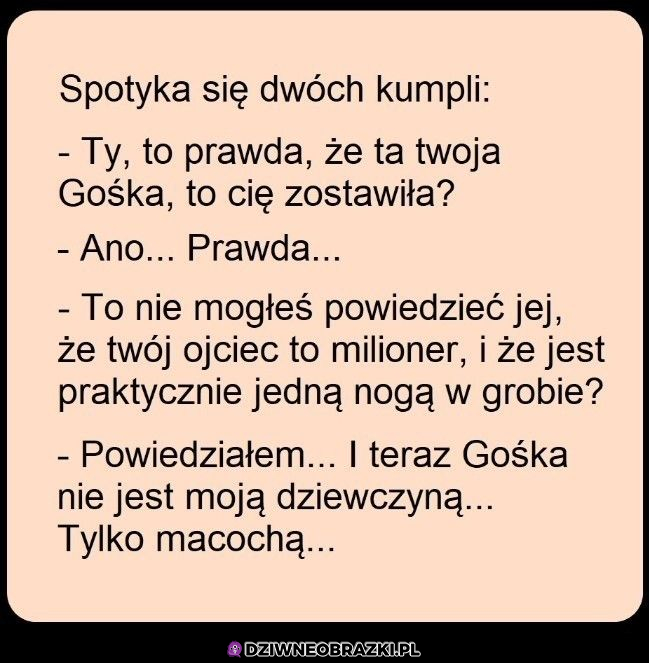 Gośka wyciągneła szybkie wnioski