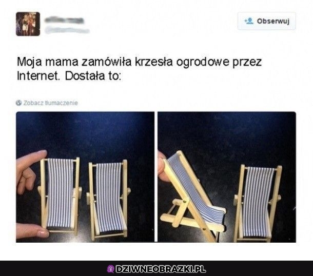 Krzesełka ogrodowe