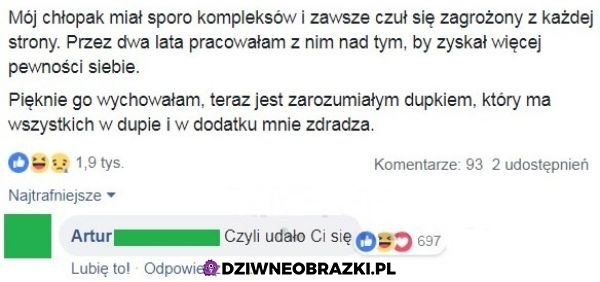 Zmieniła go