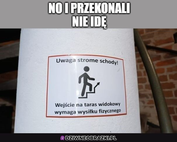 Nie no, jak wysiłek to nie 