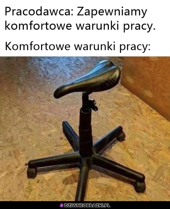 Warunki pracy takie są