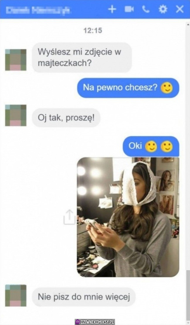 Przecież wysłała
