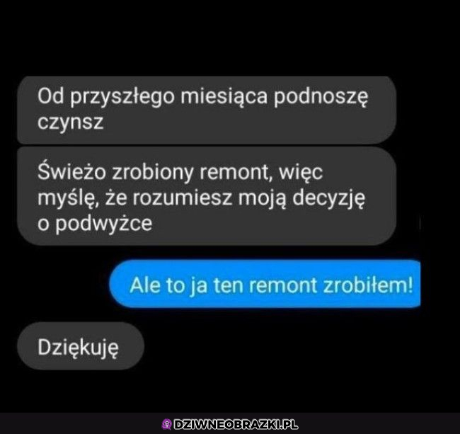 Podnoszę czynsz