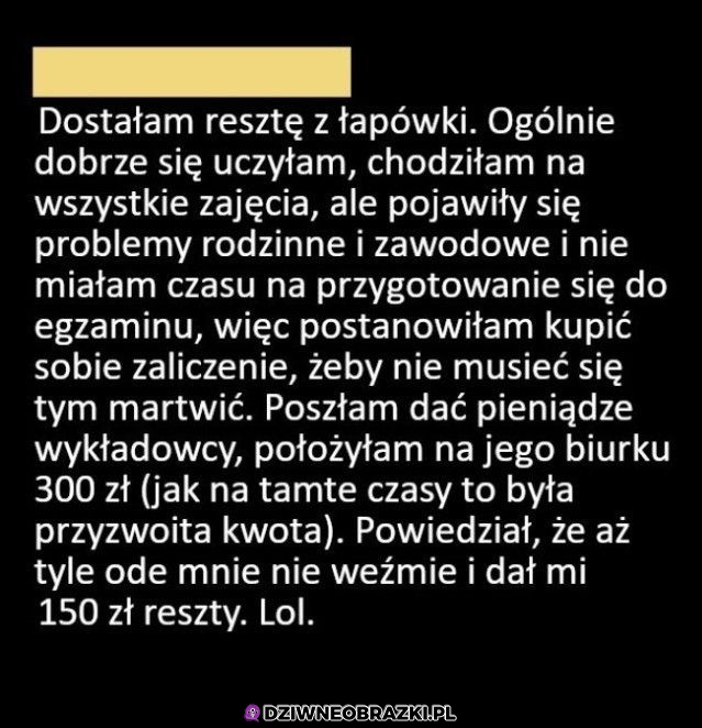 Kiedy opłaciło się być na zajęciach