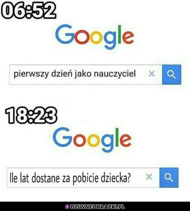 Pierwszy dzień w szkole