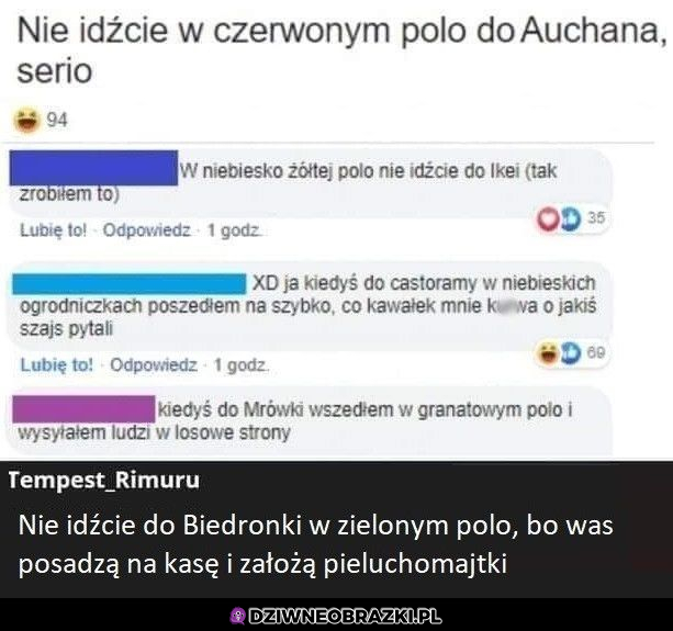 Uważajcie w czym idziecie do sklepu