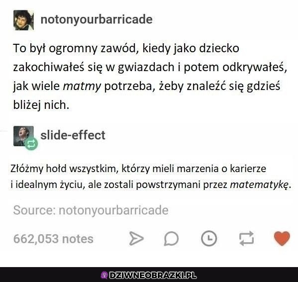 Wszędzie ta matma