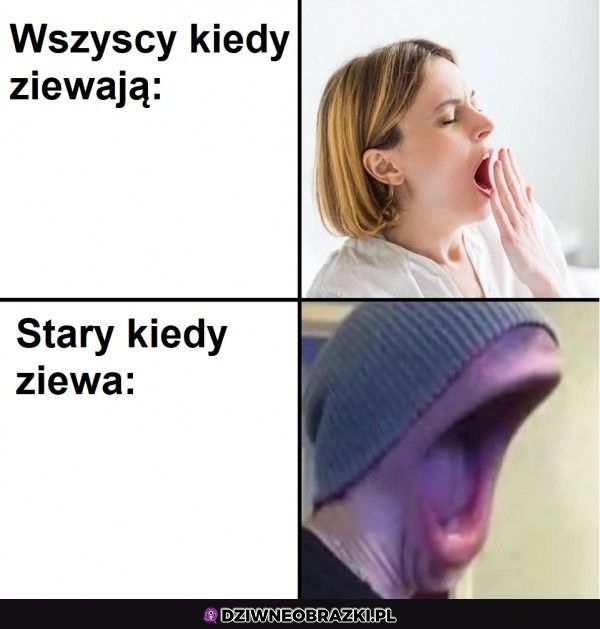 Ziewanie starego