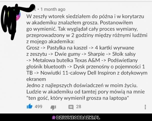 W ten sposób został legendą
