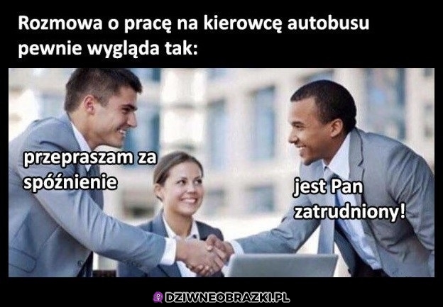 Rozmowa o pracę kierowcy