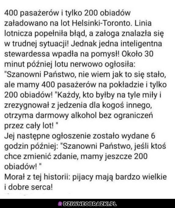 Kiedy sytuacja w trakcie lotu zrobi się trudna