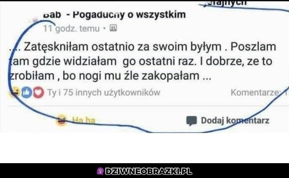 Zatęskniła za byłym