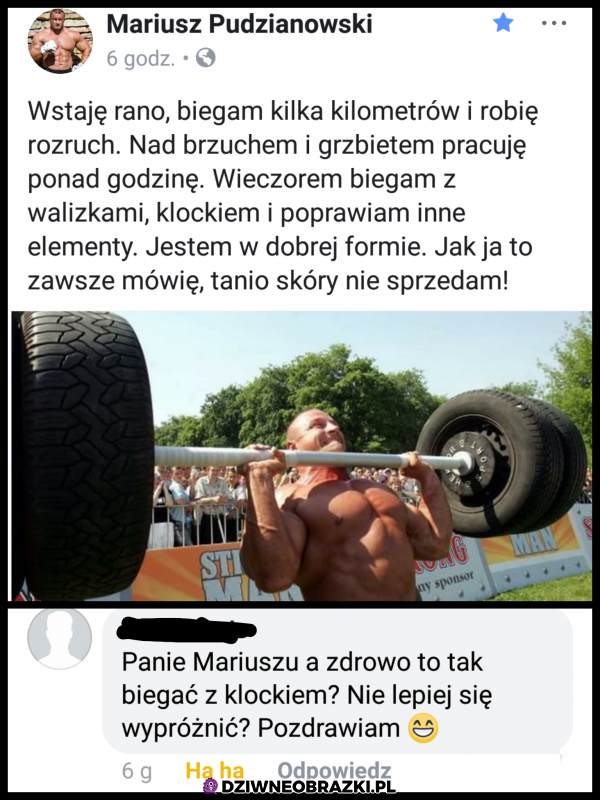 Pudzian z klockiem