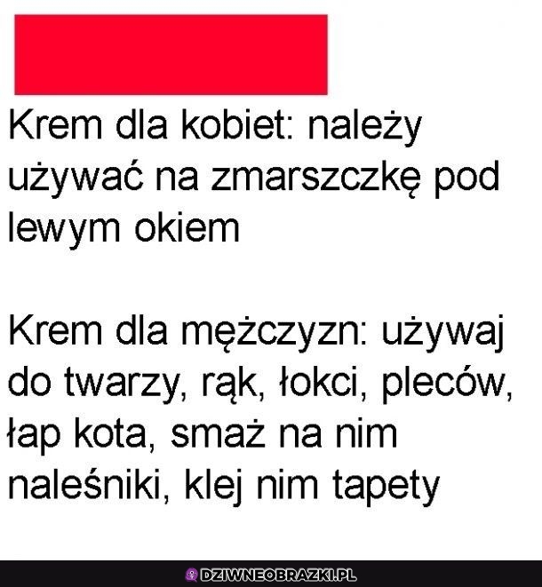 Dwa rodzaje kremu
