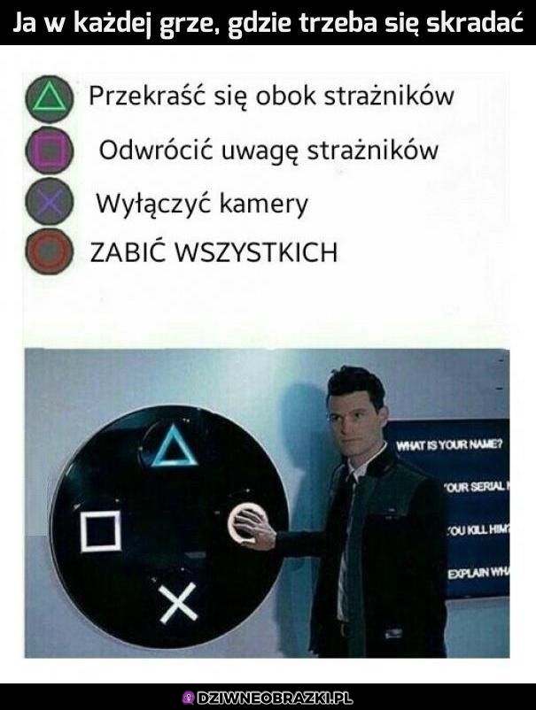 Kiedy w grze trzeba się skradać