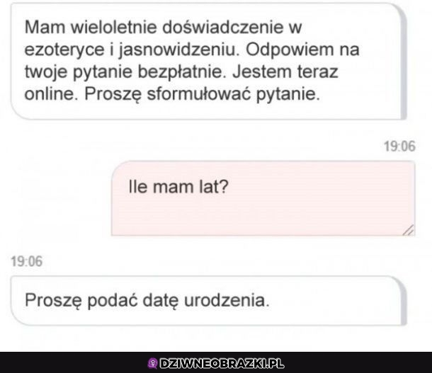 Wieloletnie doświadczenie, co?