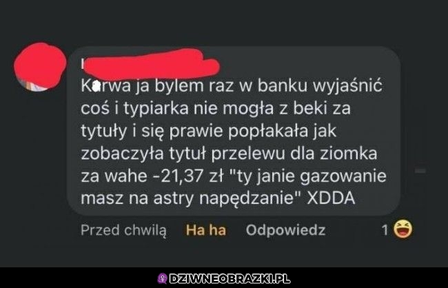 Kiedy ktoś przeczyta twój tytuł przelewu