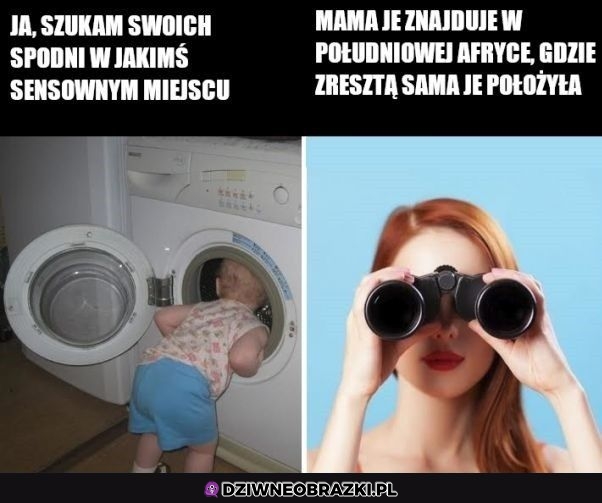 Kiedy nie możesz znaleźć spodni