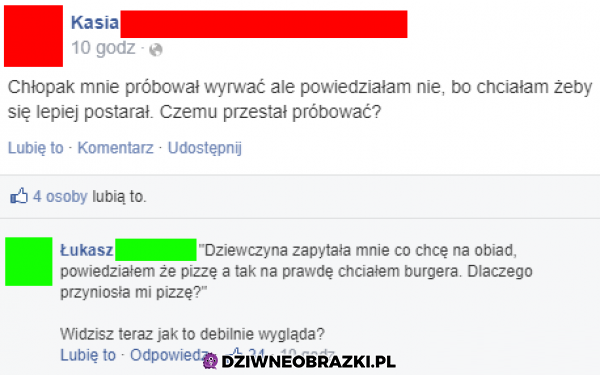 Dlaczego przestał ją podrywać?