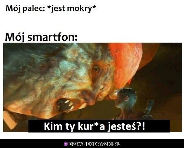 Kiedy masz mokry palec
