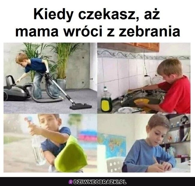 Czekanie na powrót mamy