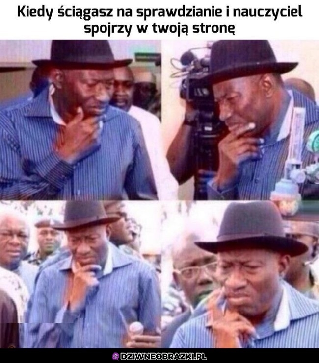 Ten moment na sprawdzianie