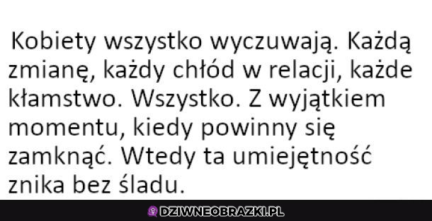 Co wyczuwają kobiety?