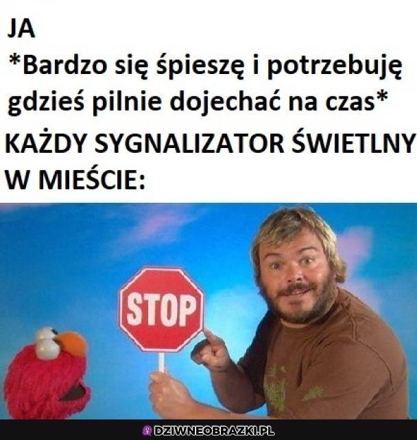 Za każdym razem, kiedy gdzieś się spieszę