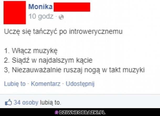 Introwertyczny taniec