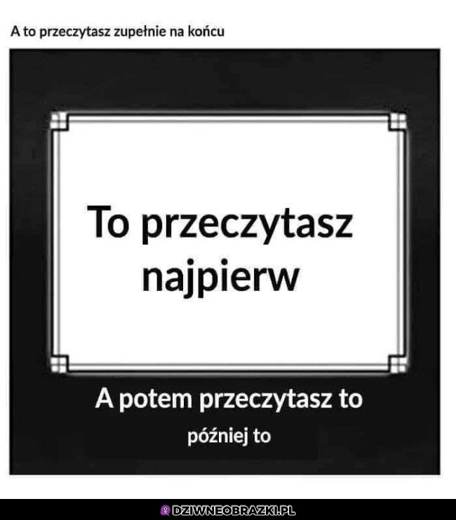 Właśnie tak zrobiłeś