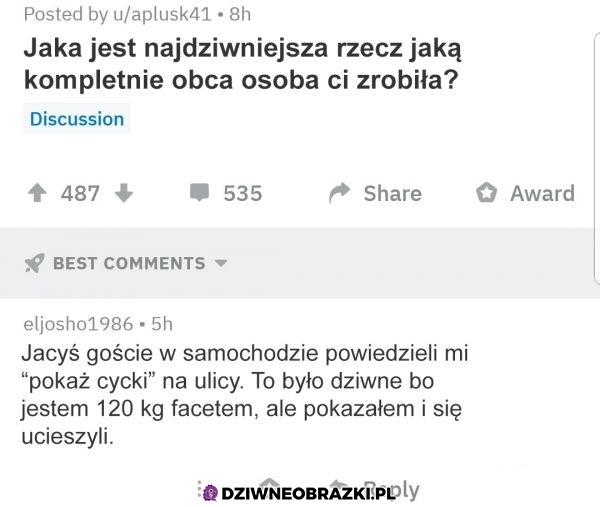 Okej, to była naprawdę dziwna akcja