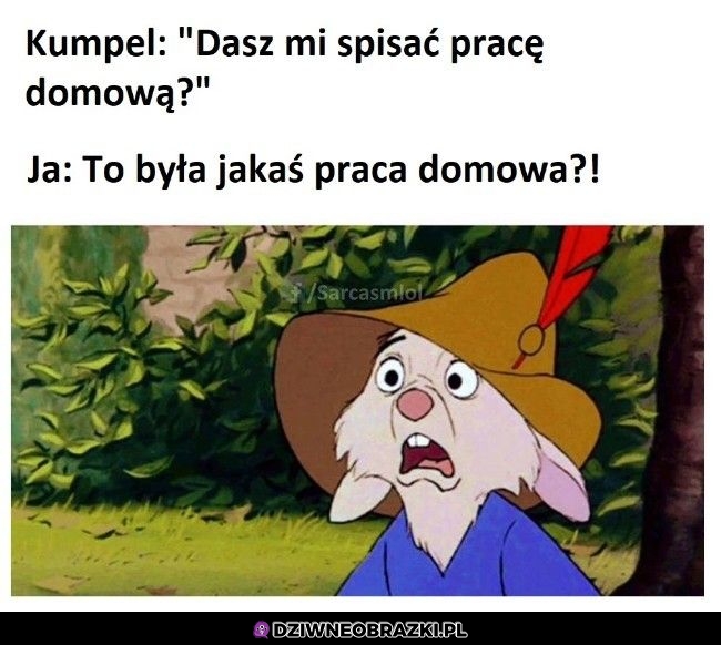 Jaka praca domowa