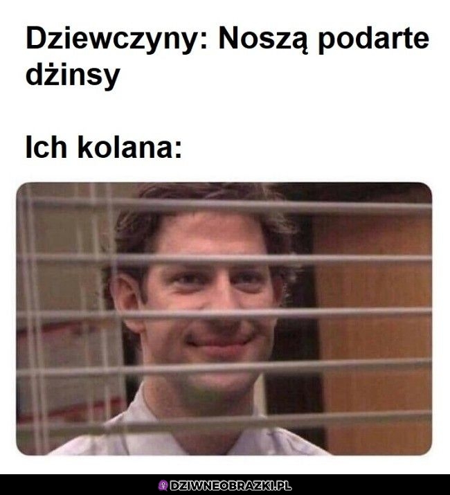 Kolano w dżinsach Kolano w dżinsach