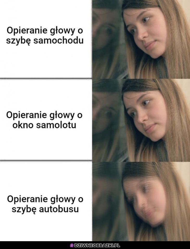 Opieranie głowy...