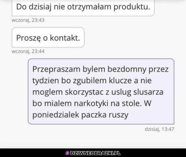 Teraz bałbym się otworzyć paczkę