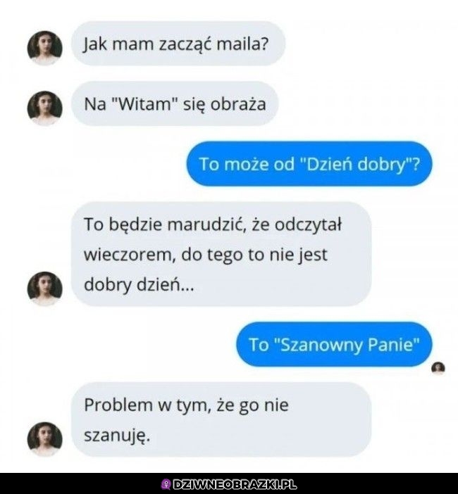 Kiedy musisz mailować z trudnym przypadkiem