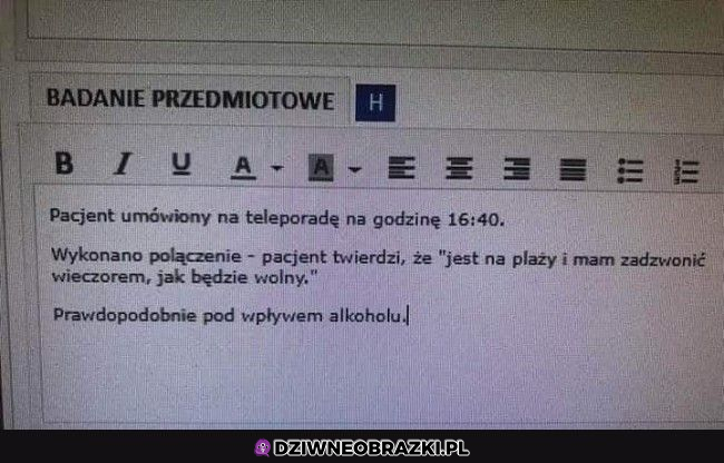 Gdy na wakacjach umówisz teleporadę