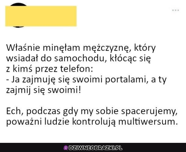 Problemy  z innego uniwersum