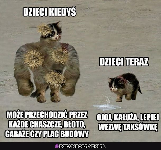 Dzieci kiedyś  i teraz